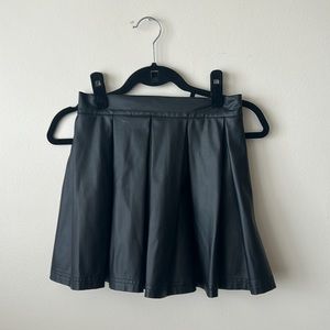 NEW vegan leather mini skirt